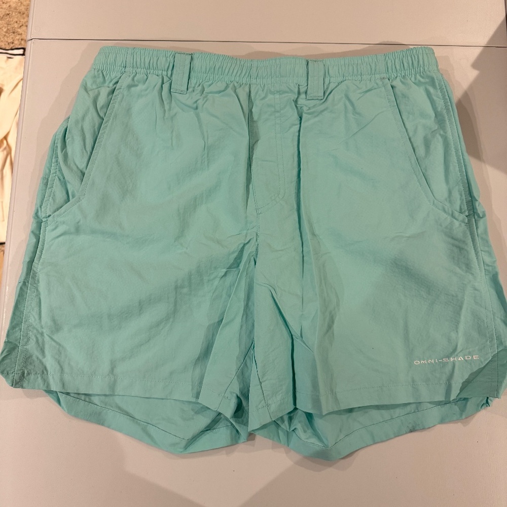 Columbia Men's Turquoise Swim Shorts 6"